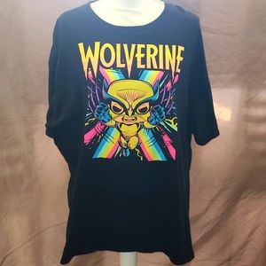 MARVEL'S PoP!TEES Blacklight Neon Wolverine Tee Adult 2XL